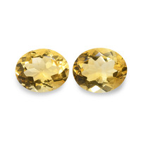 7.40 Ct.Tw. Oval Citrine Pair