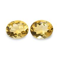 7.40 Ct.Tw. Oval Citrine Pair