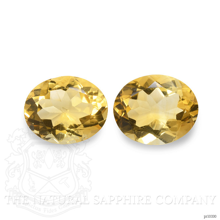 7.40 Ct.Tw. Citrine Pair from Brazil