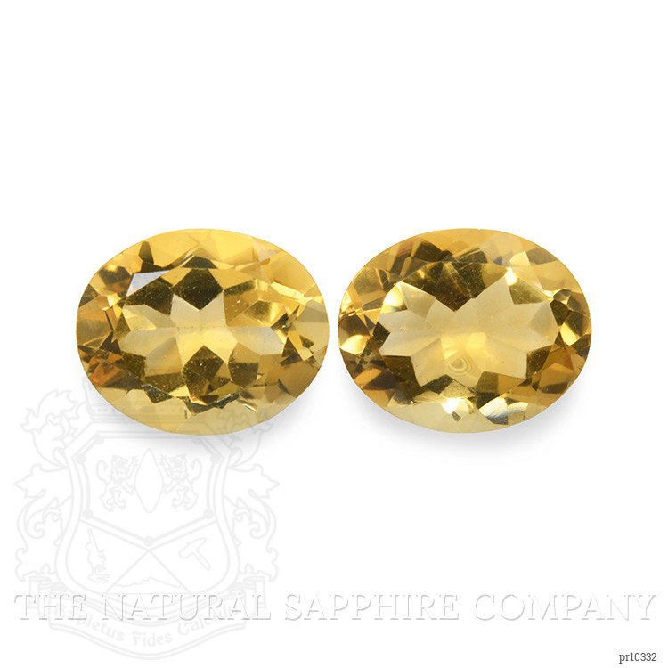 7.81 Ct.Tw. Citrine Pair from Brazil