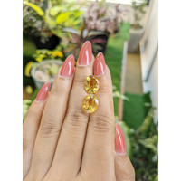 7.81 Ct.Tw.Total Carat Weight Citrine Pair from Brazil Life Style
