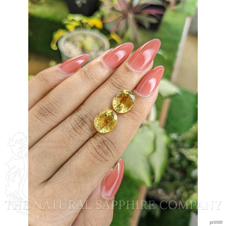 7.35 Ct.Tw. Citrine Pair from Brazil