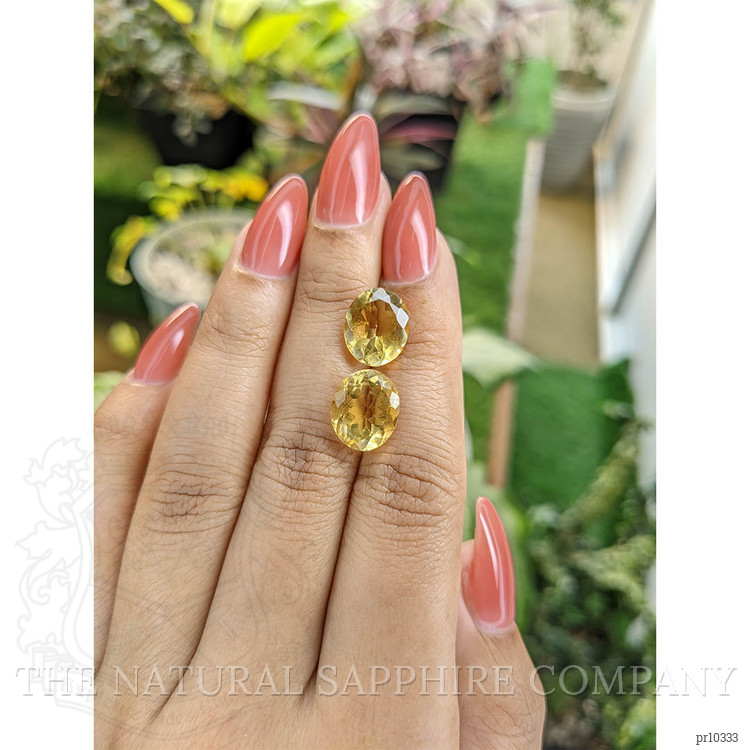 7.35 Ct.Tw. Citrine Pair from Brazil