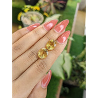8.61 Ct.Tw.Total Carat Weight Citrine Pair from Brazil Life Style