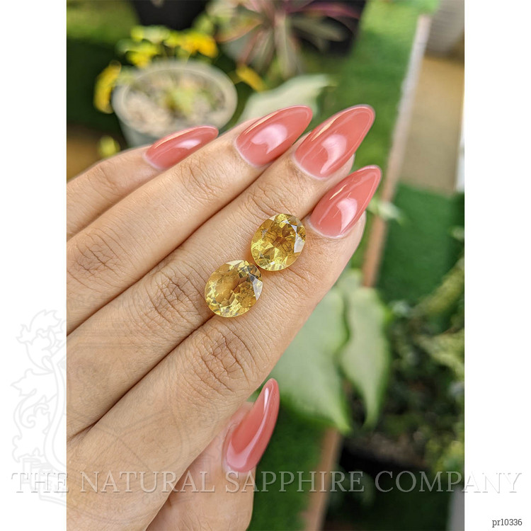 8.61 Ct.Tw. Citrine Pair from Brazil