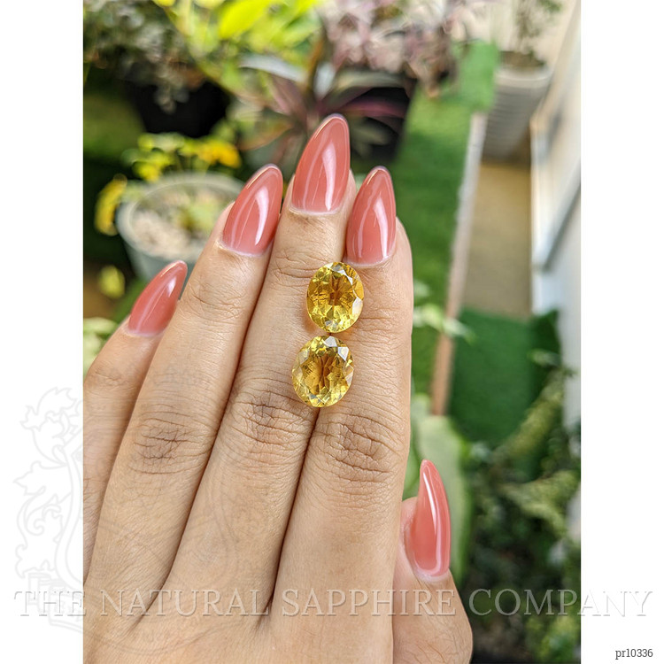 8.61 Ct.Tw. Citrine Pair from Brazil