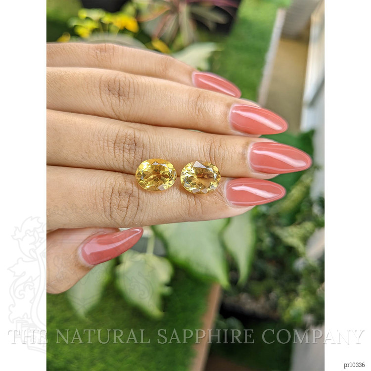 8.61 Ct.Tw. Citrine Pair from Brazil