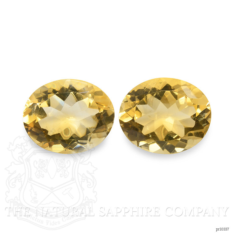 7.62 Ct.Tw. Citrine Pair from Brazil