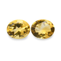 6.97 Ct.Tw.Total Carat Weight Citrine Pair from Brazil Image