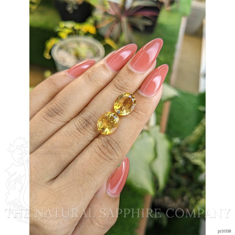 6.97 Ct.Tw. Citrine Pair from Brazil