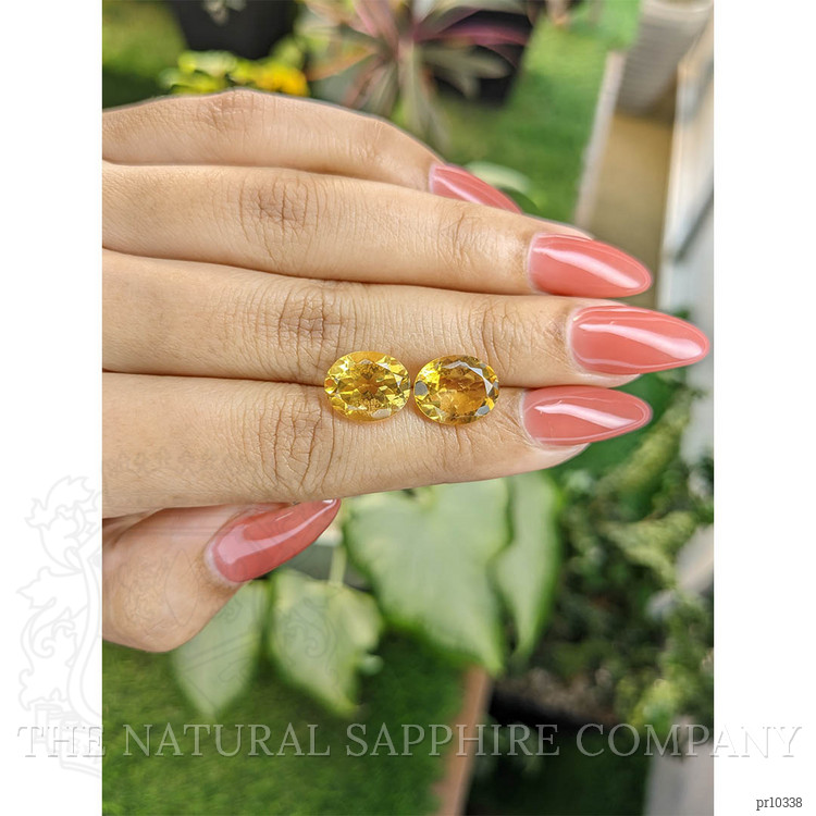 6.97 Ct.Tw. Citrine Pair from Brazil