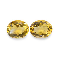 7.73 Ct.Tw. Oval Citrine Pair