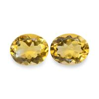 7.73 Ct.Tw.Total Carat Weight Citrine Pair from Brazil Image