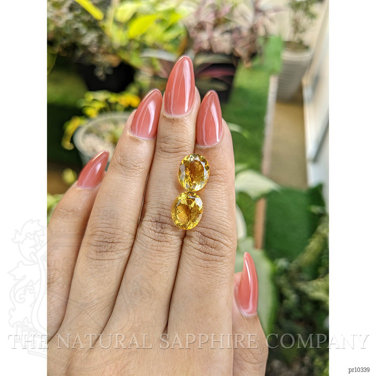 7.73 Ct.Tw. Citrine Pair from Brazil