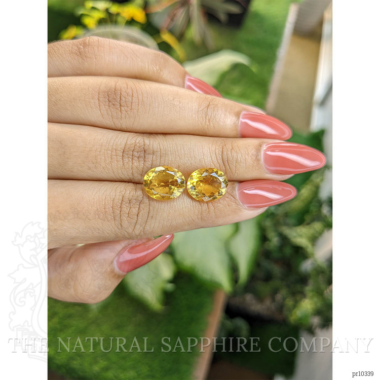 7.73 Ct.Tw. Citrine Pair from Brazil