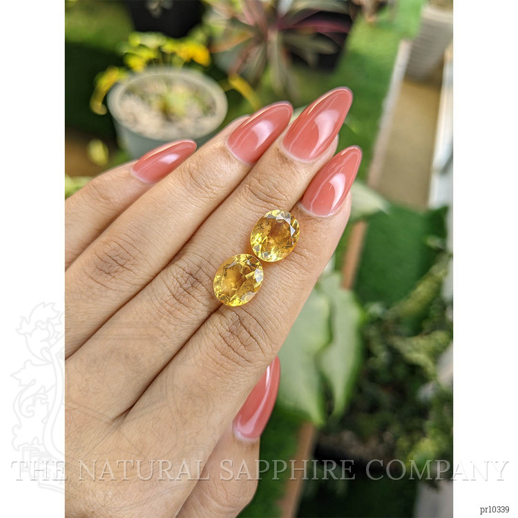 7.73 Ct.Tw. Citrine Pair from Brazil