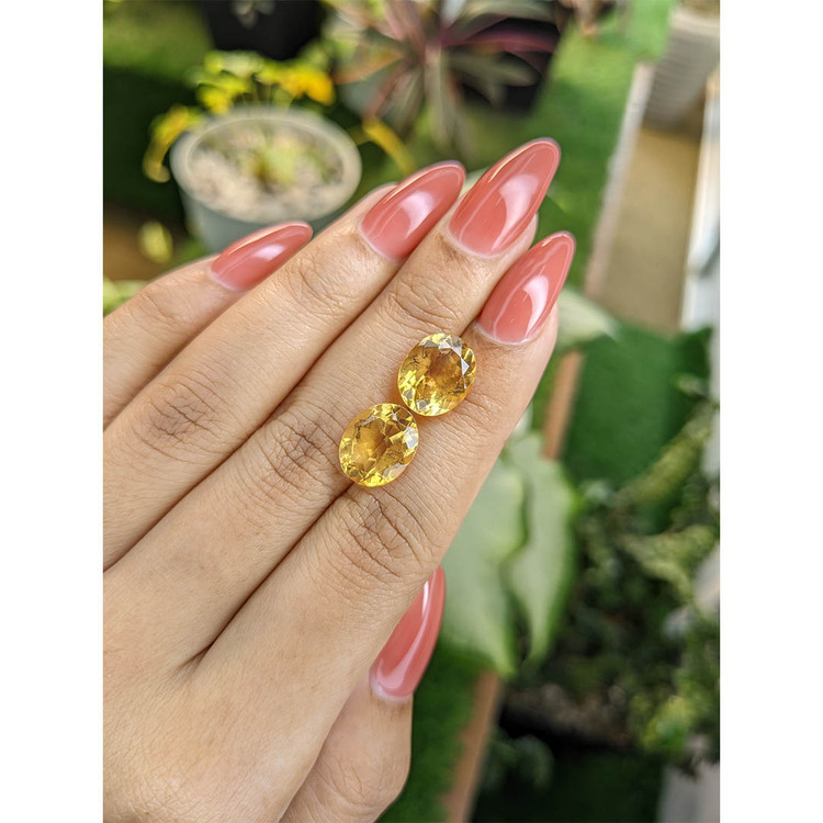 7.73 Ct.Tw. Citrine Pair from Brazil