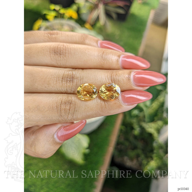 6.94 Ct.Tw. Citrine Pair from Brazil