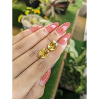 6.94 Ct.Tw.Total Carat Weight Citrine Pair from Brazil Life Style
