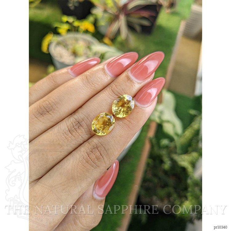 6.94 Ct.Tw. Citrine Pair from Brazil