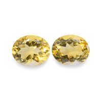 7.85 Ct.Tw.Total Carat Weight Citrine Pair from Brazil Image