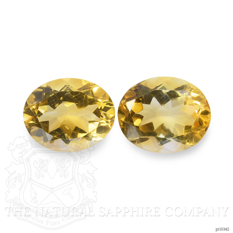 7.80 Ct.Tw. Citrine Pair from Brazil