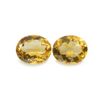 7.58 Ct.Tw. Oval Citrine Pair