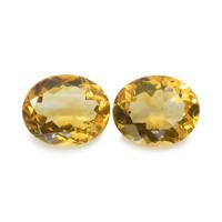 7.58 Ct.Tw. Oval Citrine Pair