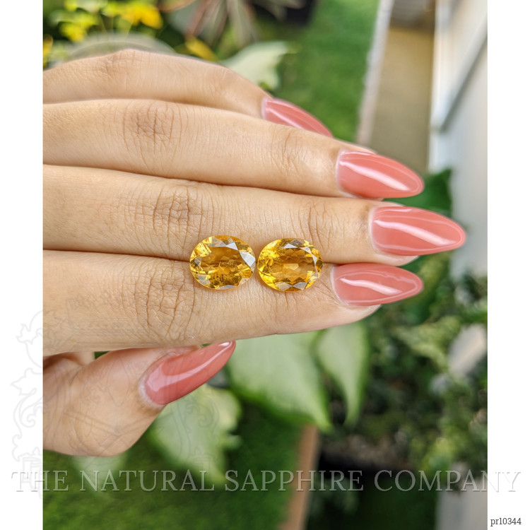 7.58 Ct.Tw. Citrine Pair from Brazil