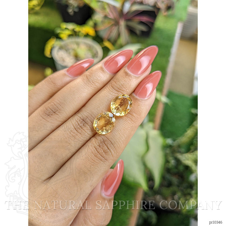 7.20 Ct.Tw. Citrine Pair from Brazil