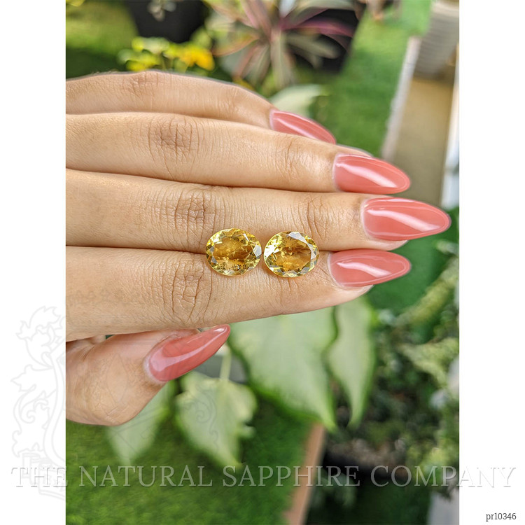 7.20 Ct.Tw. Citrine Pair from Brazil