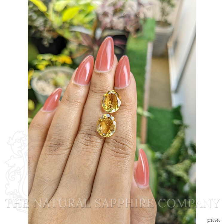 7.20 Ct.Tw. Citrine Pair from Brazil
