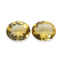 6.46 Ct.Tw. Oval Citrine Pair