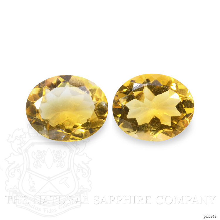 7.83 Ct.Tw. Citrine Pair from Brazil