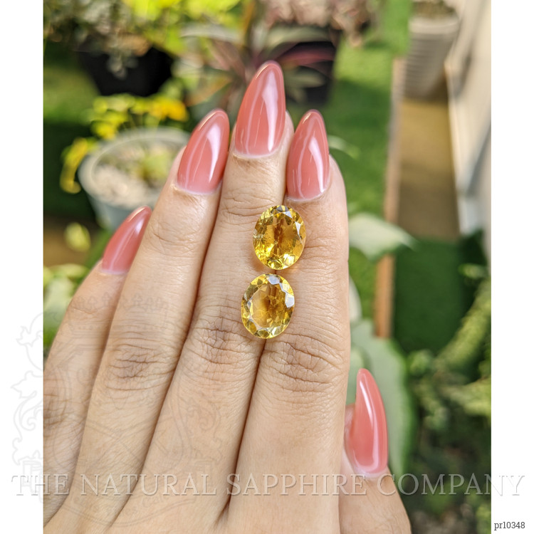 7.83 Ct.Tw. Citrine Pair from Brazil
