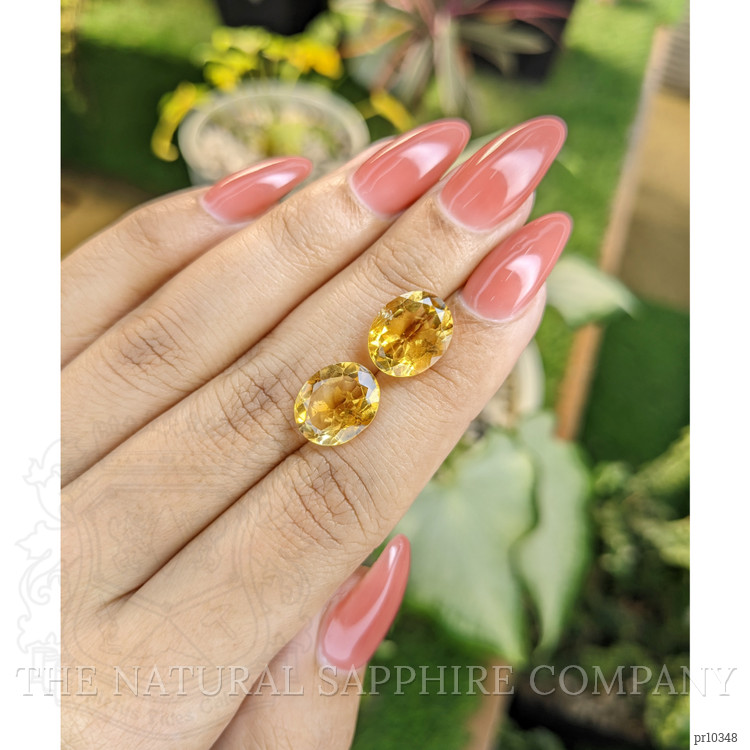 7.83 Ct.Tw. Citrine Pair from Brazil