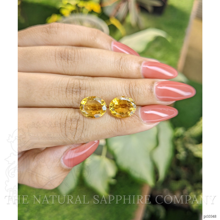 7.83 Ct.Tw. Citrine Pair from Brazil