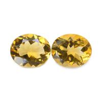 7.35 Ct.Tw. Oval Citrine Pair