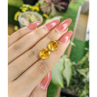 7.35 Ct.Tw.Total Carat Weight Citrine Pair from Brazil Life Style