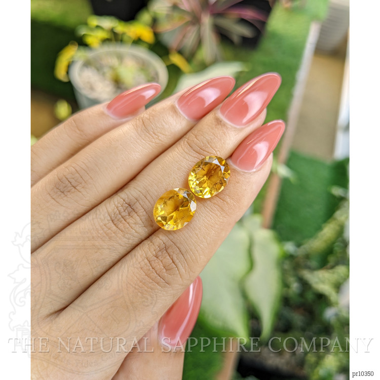 7.35 Ct.Tw. Citrine Pair from Brazil