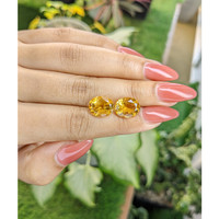 7.35 Ct.Tw.Total Carat Weight Citrine Pair from Brazil Life Style