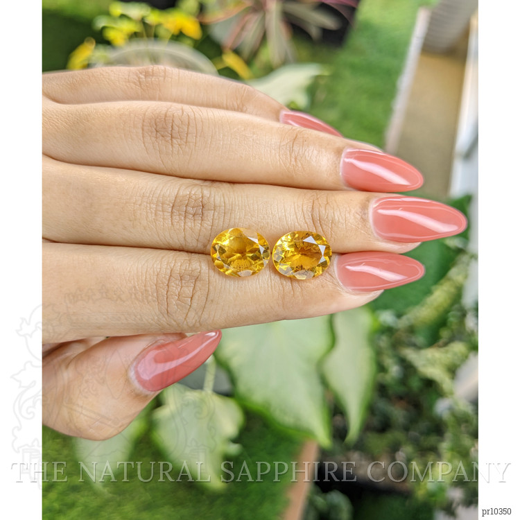 7.35 Ct.Tw. Citrine Pair from Brazil