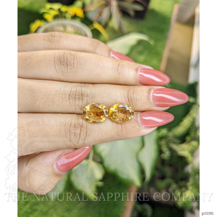7.50 Ct.Tw. Citrine Pair from Brazil