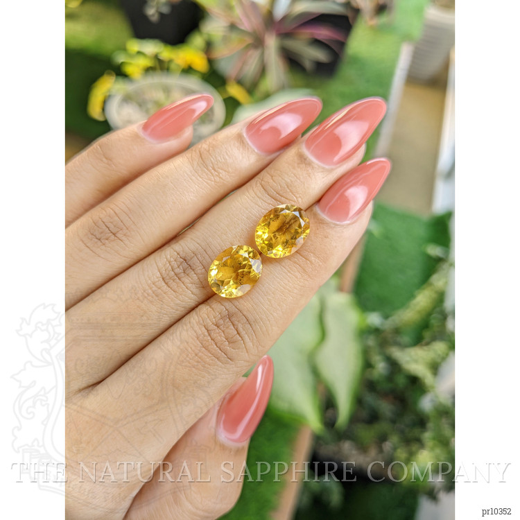 8.06 Ct.Tw. Citrine Pair from Brazil