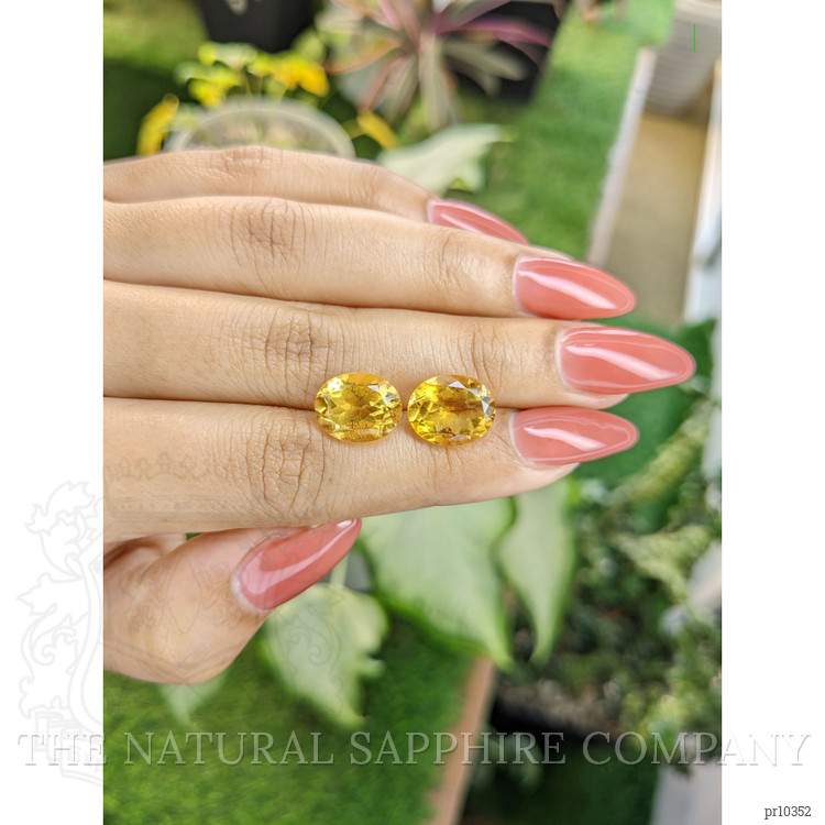 8.06 Ct.Tw. Citrine Pair from Brazil