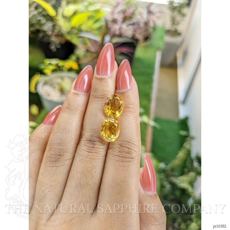 8.06 Ct.Tw. Citrine Pair from Brazil