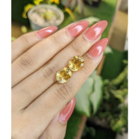 7.00 Ct.Tw.Total Carat Weight Citrine Pair from Brazil Life Style