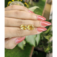 7.00 Ct.Tw.Total Carat Weight Citrine Pair from Brazil Life Style