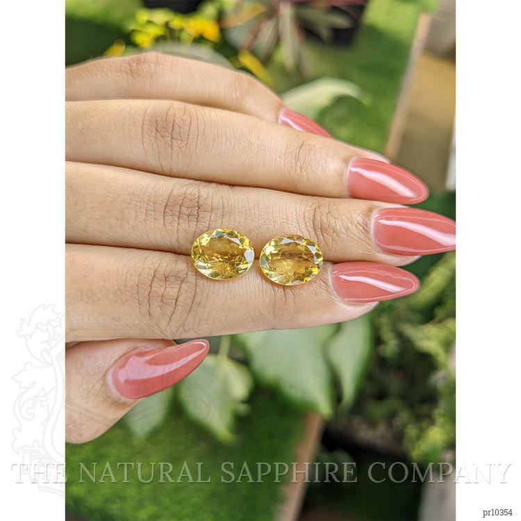 6.84 Ct.Tw. Citrine Pair from Brazil