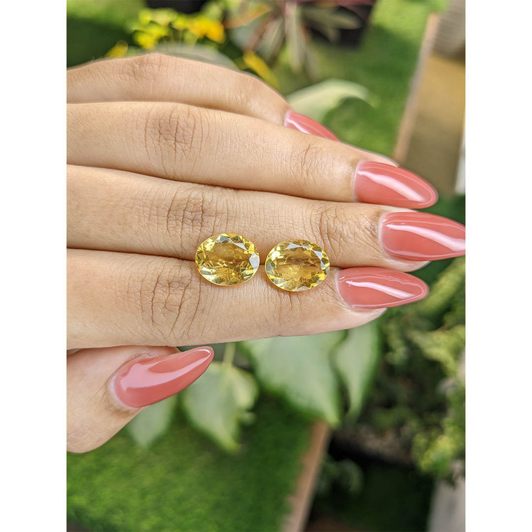 6.84 Ct.Tw. Citrine Pair from Brazil